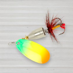 Блешня обертова ZEOX Furor № 3, 6г, колір 014 Fluo Tiger